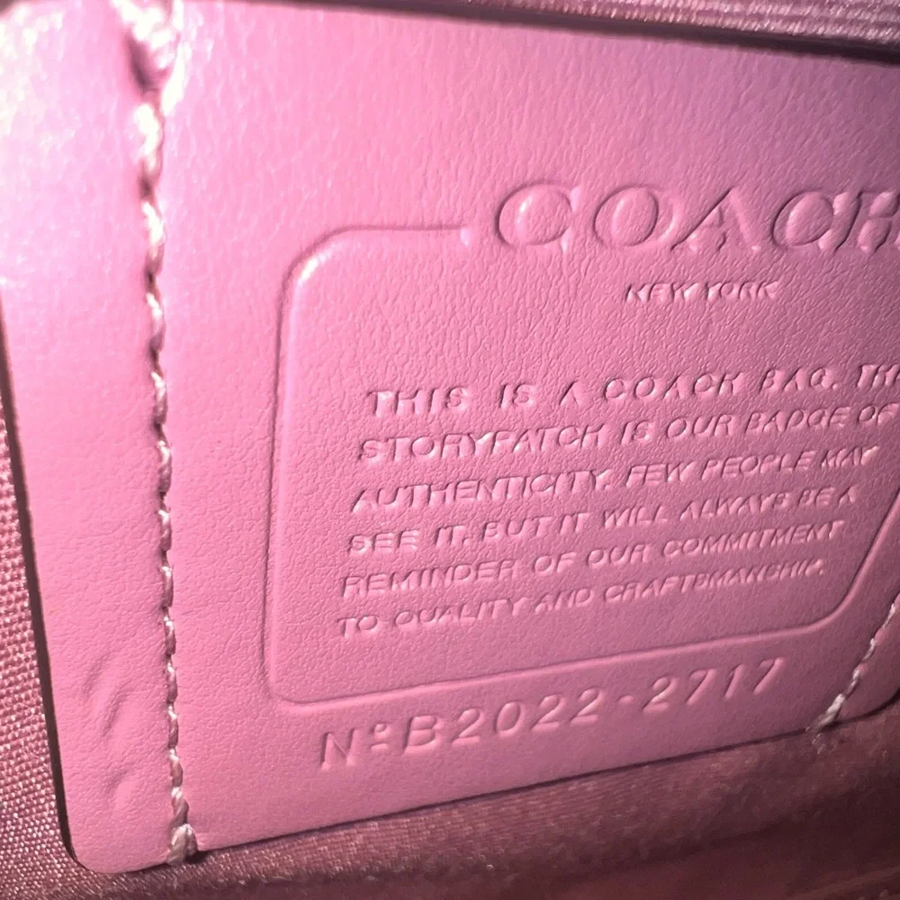 Coach Floral Satchel in Beige and Pink - Picture 6 of 7